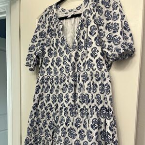 Paisley tiered dress